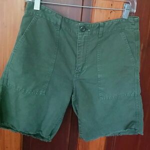 J. Crew green cargo shorts